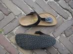 GRATIS VERZENDEN NIEUWE ZWARTE GIZEH BIRKENSTOCKS MT 37, Slippers, Verzenden, Zwart, Nieuw