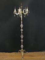 Staande oude kroonluchter met leeuwenpoot en met kristallen, 150 tot 200 cm, Gebruikt, Ophalen