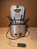 Mini Friteuse van het merk Princess met fondue stokjes, Witgoed en Apparatuur, Frituurpannen, Ophalen of Verzenden, Gebruikt