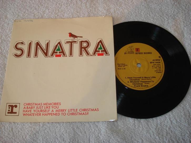 Frank Sinatra  EP Have yourself a merry  Christmas Kerst Org, Cd's en Dvd's, Vinyl Singles, Zo goed als nieuw, EP, Wereldmuziek
