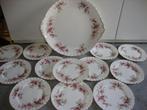 Gebakstel Royal Albert Lavendel Rose 13 st, Ophalen of Verzenden, Gebruikt, Porselein, Compleet servies
