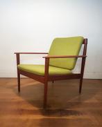 PJ56 fauteuil van Grete Jalk voor P. Jeppesen Møbelfabrik, Huis en Inrichting, Fauteuils, Ophalen, Hout, Gebruikt, 75 tot 100 cm
