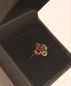 Gouden ring met granaat - maat 16,5, Sieraden, Tassen en Uiterlijk, Antieke sieraden, Ophalen of Verzenden