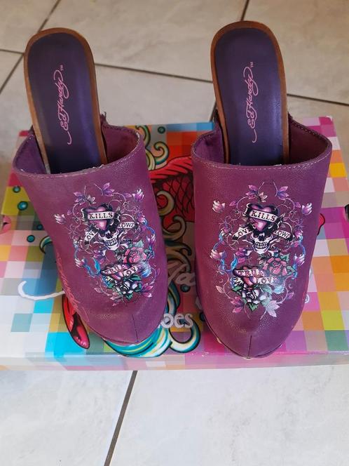 Ed Hardy klompen maat 37, Kleding | Dames, Schoenen, Nieuw, Sandalen of Muiltjes, Overige kleuren, Ophalen of Verzenden