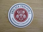 grolsch viltje: gvg 1837, Verzamelen, Biermerken, Ophalen of Verzenden, Zo goed als nieuw, Viltje(s), Grolsch
