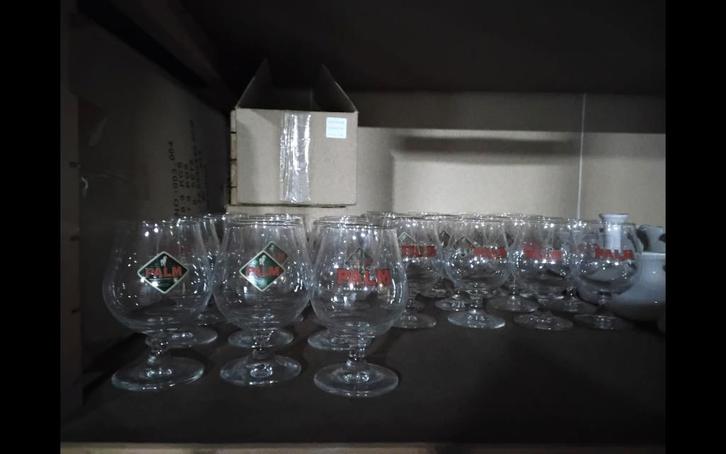 Palm bierglazen 25 cl, 39 stuks, Verzamelen, Biermerken, Nieuw, Glas of Glazen, Palm, Ophalen of Verzenden