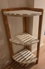 Hoekkastje Badkamer/Toilet - Hout & Wit, Ophalen, (Half)hoge kast, Minder dan 50 cm, Minder dan 100 cm