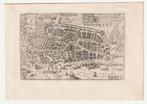Gravure kaartje Traiectum Utrecht Francesco Valegio 1600 ?, Antiek en Kunst, Kunst | Etsen en Gravures, Ophalen of Verzenden
