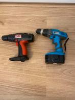 2 boormachnes Hema met accu KBM, Ophalen of Verzenden, Zo goed als nieuw, Boormachine