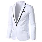 Heren witte blazer wit mannen colbert jasje zakelijk nette, Kleding | Heren, Kostuums en Colberts, Verzenden, Nieuw, Wit