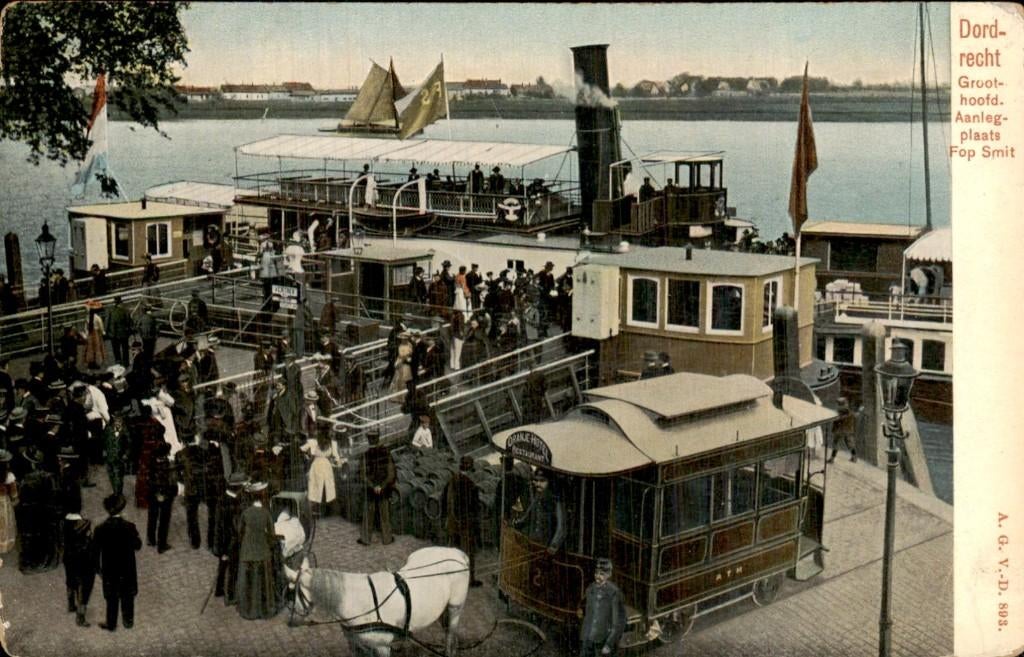 Dordrecht- Fop Smit, Verzamelen, Ophalen of Verzenden, Voor 1920, Gelopen, Zuid-Holland