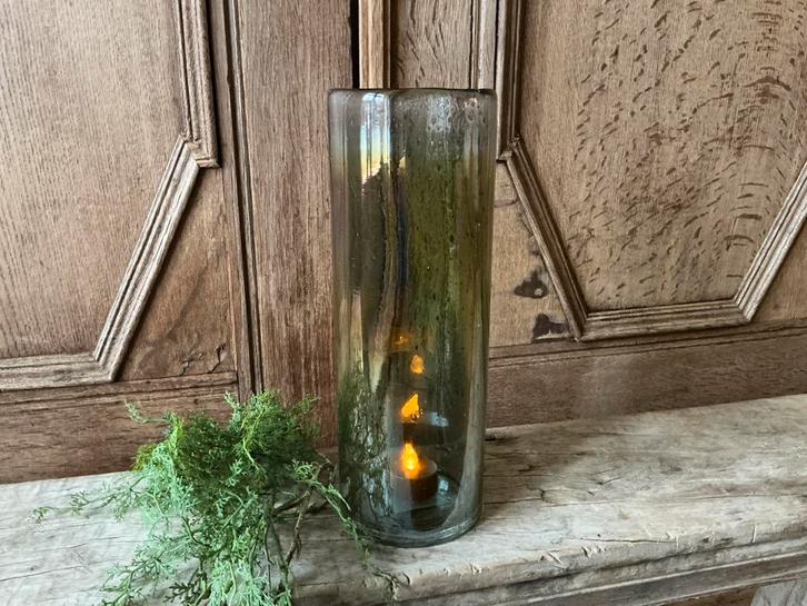 NIEUW PTMD bubbel glazen winlicht vaas met regenboog effect, Huis en Inrichting, Woonaccessoires | Kandelaars en Kaarsen, Nieuw