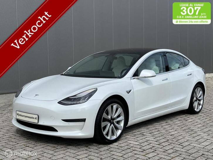 Tesla Model 3 Long Range AWD 75 kWh - Trekhaak - Nette auto!, Auto's, Tesla, Bedrijf, Model 3, 4x4, ABS, Adaptive Cruise Control