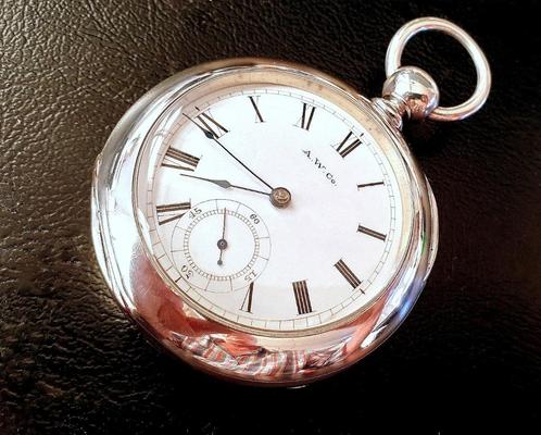 GROOT/ZWAAR zilveren zakhorloge                     !!MINT!!, Sieraden, Tassen en Uiterlijk, Horloges | Antiek, Zakhorloge, Overige merken