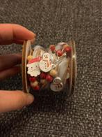 Kerst decoratie touw slinger lint 300cm houten figuren, Ophalen of Verzenden, Nieuw, Materiaal