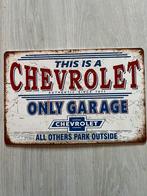 Chevrolet  metalen bordje nieuw 30cm x 20cm, Ophalen of Verzenden, Nieuw, Auto's