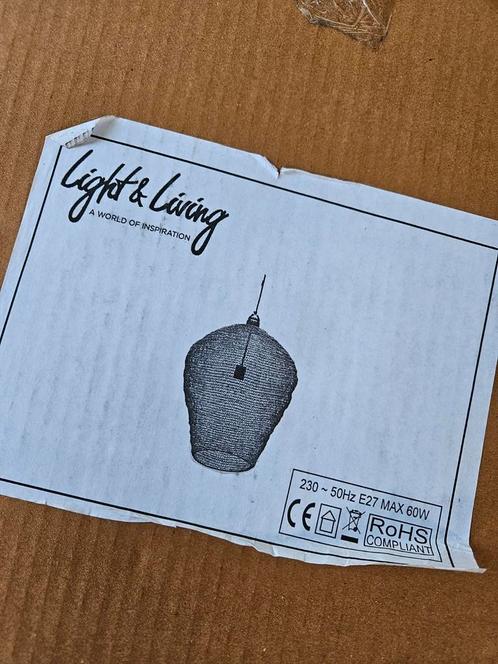 Sprookjeslamp Light & Living - wit nw in doos, Huis en Inrichting, Lampen | Hanglampen, Nieuw, 50 tot 75 cm, Metaal, Ophalen of Verzenden