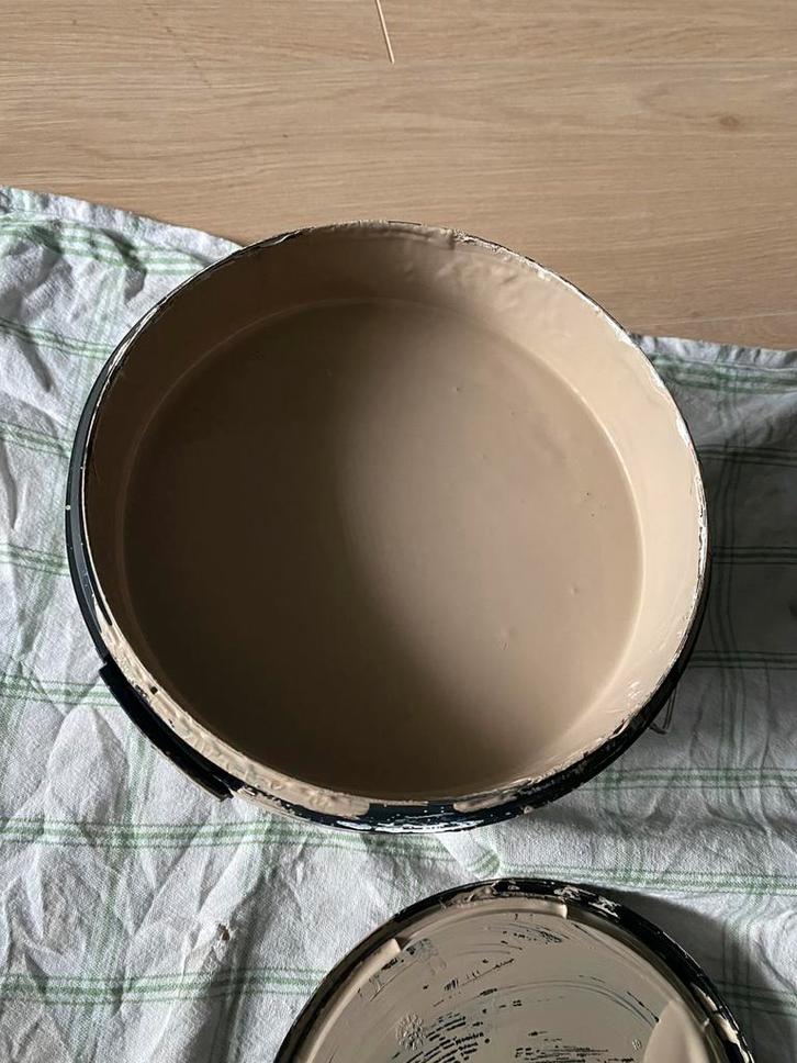 Karwei muurverf badkamer beige, Doe-het-zelf en Verbouw, Verf, Beits en Lak, Gebruikt, Ophalen