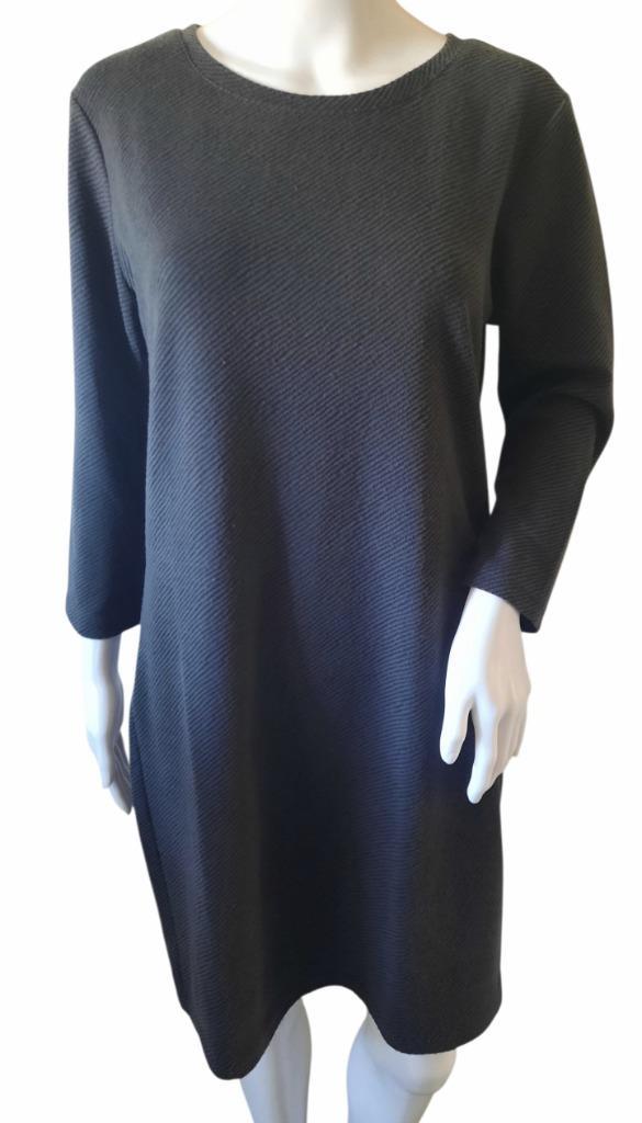 Herfst / Winter Jurk Liz Devy maat L 40 - 42 - NU 0,99 porto, Kleding | Dames, Jurken, Zo goed als nieuw, Maat 42/44 (L), Grijs