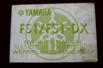 Yamaha FS1 FS1--DX 1979 instructie boekje owner's manual, Fietsen en Brommers, Handleidingen en Instructieboekjes, Ophalen of Verzenden