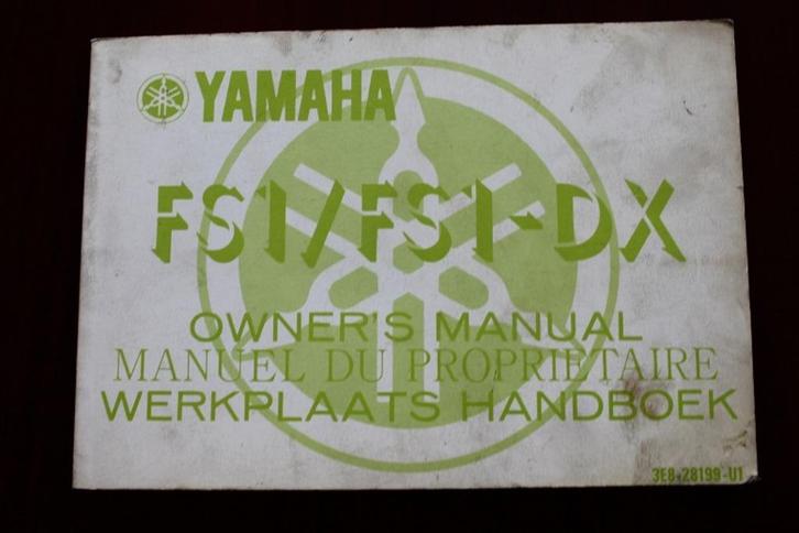 Yamaha FS1 FS1--DX 1979 instructie boekje owner's manual, Fietsen en Brommers, Handleidingen en Instructieboekjes, Ophalen of Verzenden