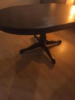 Zwarte Ikea Ingatorp uittrekbare tafel, Huis en Inrichting, Tafels | Eettafels, Ophalen, Gebruikt, Ovaal, Overige houtsoorten