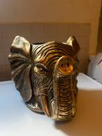 Bloempot olifant goud, Huis en Inrichting, Ophalen, Overige materialen, Overige kleuren, Zo goed als nieuw