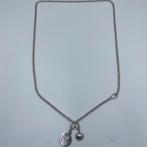 Merii gerhodineerd 925 sterling zilver ketting met houder, Sieraden, Tassen en Uiterlijk, Kettingen, Ruilrijk, Zo goed als nieuw