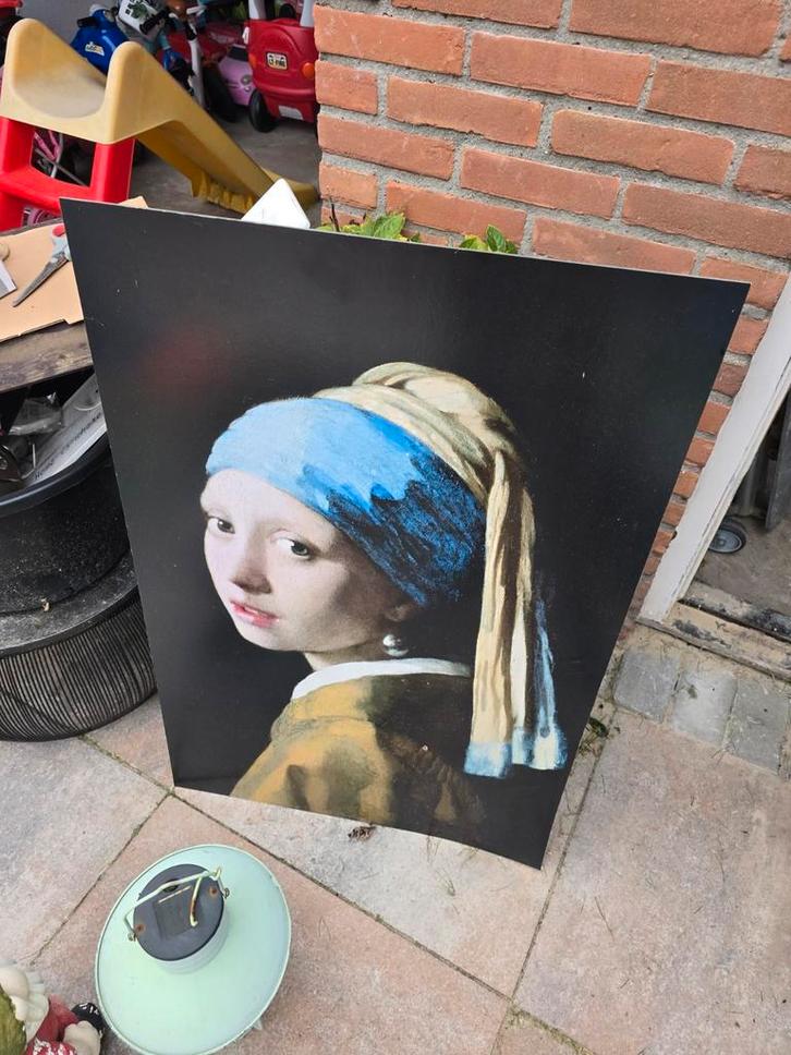 Meisje met de parel - Johannes Vermeer, Antiek en Kunst, Kunst | Schilderijen | Klassiek, Ophalen of Verzenden