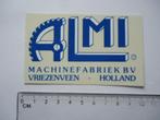 sticker ALMI Machinefabriek vriezenveen retro twenterand, Verzenden