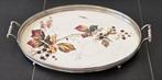 Mooi antiek ovaal dienblad van porselein, Ophalen of Verzenden