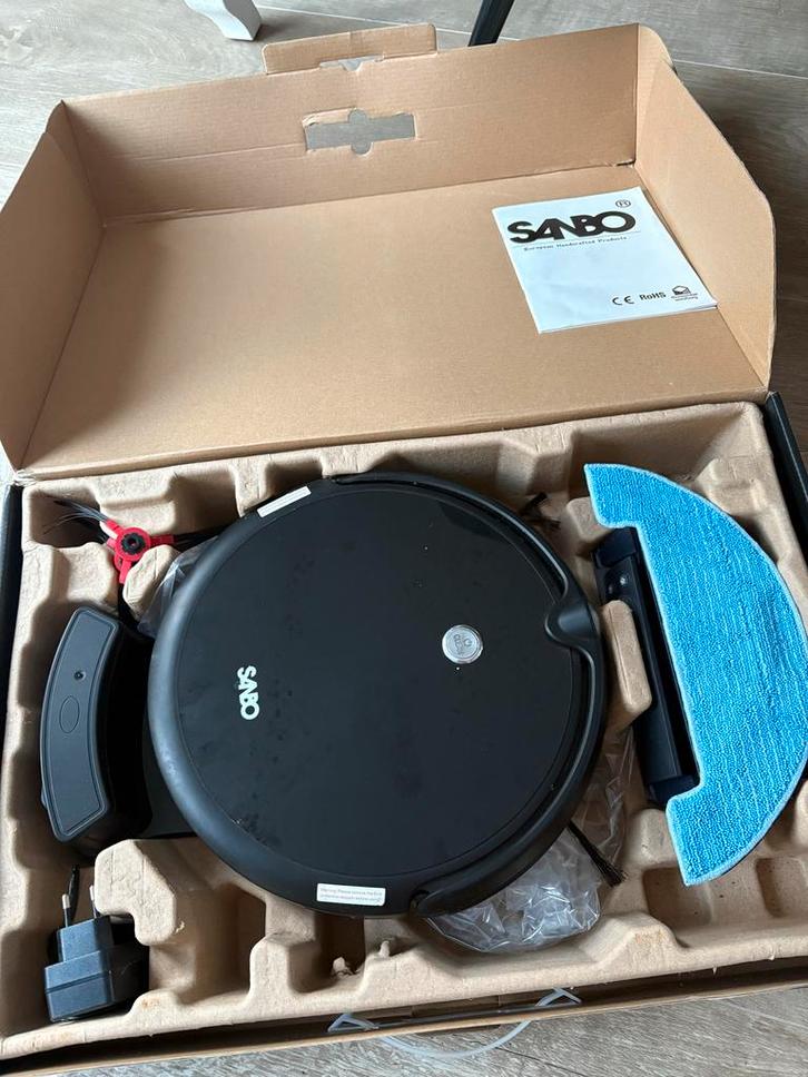 Sanbo Robotstofzuiger met Camera en Dweilfunctie, Witgoed en Apparatuur, Stofzuigers, Nieuw, Robotstofzuiger, Minder dan 1200 watt