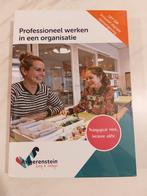 Angerenstein - Professioneel werken in organisatie, Ophalen of Verzenden, Nieuw, MBO