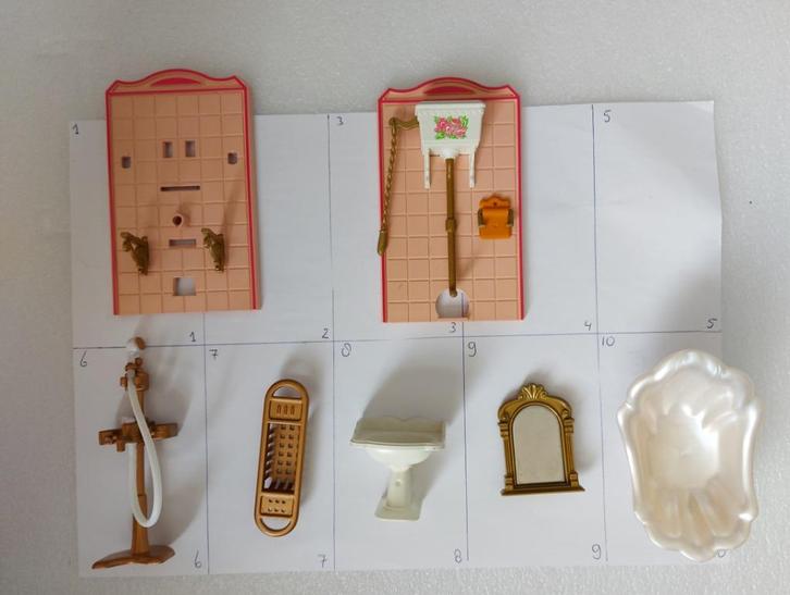 Playmobil losse onderdelen badkamer wc meubels bad, Kinderen en Baby's, Speelgoed | Playmobil, Gebruikt, Los playmobil, Ophalen of Verzenden