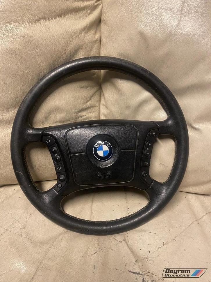 Bmw E39 stuur met airbag E38 mf stuur zwart leder 5-serie, Auto-onderdelen, Besturing, BMW, Gebruikt, Ophalen of Verzenden