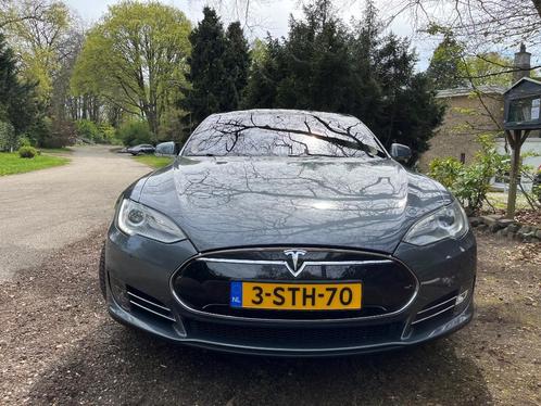 Tesla Model S 85kwh 2013 Grijs, Auto's, Tesla, Particulier, Model S, Achteruitrijcamera, Airbags, Airconditioning, Alarm, Bluetooth