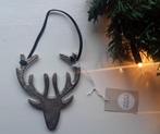 Hanger rendier - kop rendier met gewei - metaal - landelijk, Diversen, Kerst, Ophalen of Verzenden, Nieuw