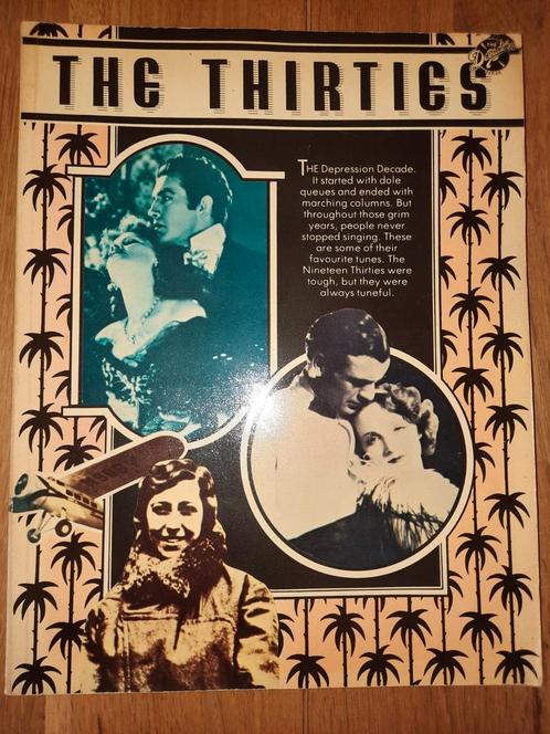 piano, gitaar, zang: the THIRTIES-30s-crisisjaren-plus foto', Muziek en Instrumenten, Bladmuziek, Gebruikt, Artiest of Componist