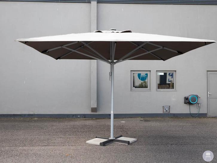 7x nette horeca parasol met regengoot, Tuin en Terras, Parasols, Gebruikt, Ophalen of Verzenden
