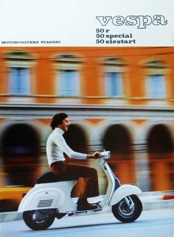 Folder VESPA 50R/ 50 Special/ 50 Elestart 07/ 1976 beschikbaar voor biedingen
