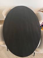 Ovale zwarte Eettafel Mango, Huis en Inrichting, Tafels | Eettafels, Ophalen, Gebruikt, 200 cm of meer, 50 tot 100 cm