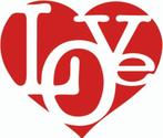 Autosticker Love Rood, Ophalen of Verzenden