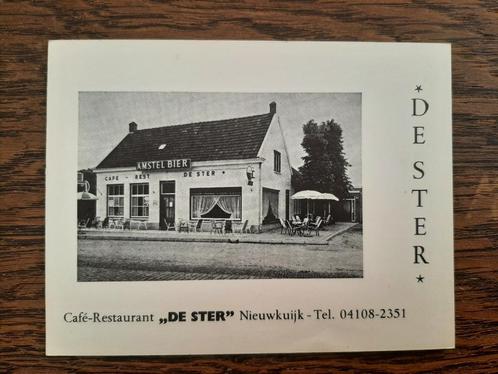 oude kaart Nieuwkuijk, cafe restaurant De Ster, jaren 60-70?, Verzamelen, Ansichtkaarten | Nederland, Ongelopen, Noord-Brabant