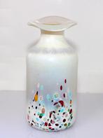 Schitterende Iriserende Parelmoer Spatter Glazen Vaas, Verzenden