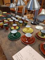 porselein brocante servies, kop en schotel met ontbijtbordje, Antiek en Kunst, Antiek | Servies los, Ophalen