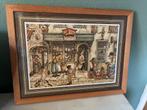 Ingelijste Anton Pieck prent – “Apotheek, Verzamelen, Ophalen of Verzenden, 1980 tot heden, Zo goed als nieuw, Overige onderwerpen