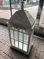 XXL Glazen Kaarsenhouder / Windlicht, Huis en Inrichting, Ophalen, 50 tot 75 cm, Wit, Zo goed als nieuw