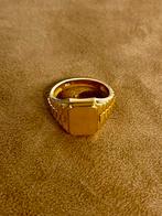 Gouden Zegelring met Rolex Schakel - 14 Karaat, Sieraden, Tassen en Uiterlijk, Ringen, Nieuw, Goud, Heer, Ophalen of Verzenden