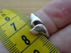 zilveren fantasie ring [219], Verzenden, Zo goed als nieuw, 17 tot 18, Dame