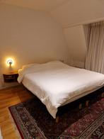 Boxspring bed onderstel zwart met houten poten, Ophalen, Gebruikt, Zwart, Tweepersoons